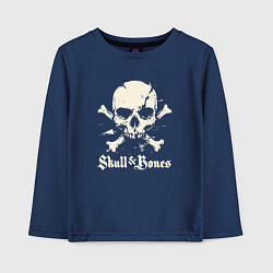 Детский лонгслив Skull and bones