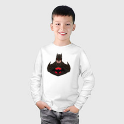 Лонгслив хлопковый детский Darkman Batman, цвет: белый — фото 2