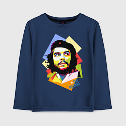 Лонгслив хлопковый детский Che Guevara Art, цвет: тёмно-синий