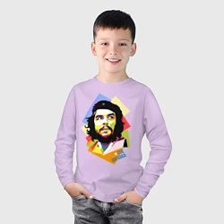 Лонгслив хлопковый детский Che Guevara Art, цвет: лаванда — фото 2