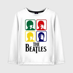 Лонгслив хлопковый детский The Beatles: Colors, цвет: белый