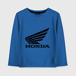 Лонгслив хлопковый детский Honda Motor, цвет: синий