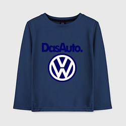 Лонгслив хлопковый детский Volkswagen Das Auto, цвет: тёмно-синий