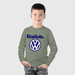 Лонгслив хлопковый детский Volkswagen Das Auto, цвет: авокадо — фото 2