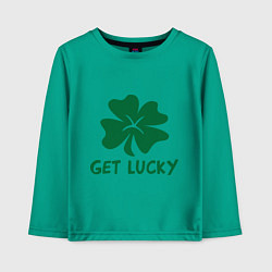 Детский лонгслив Get lucky