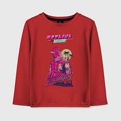 Лонгслив хлопковый детский HM: Hooking Over People?, цвет: красный