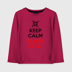 Детский лонгслив Keep Calm & Justice For All