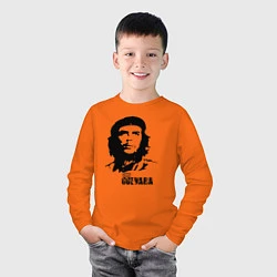 Лонгслив хлопковый детский Эрнесто Че Гевара, цвет: оранжевый — фото 2