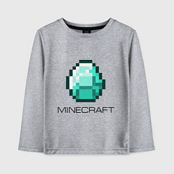 Лонгслив хлопковый детский Minecraft Diamond, цвет: меланж