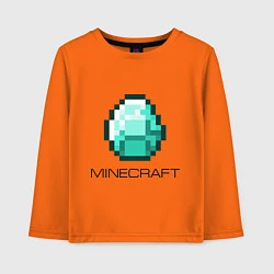 Лонгслив хлопковый детский Minecraft Diamond, цвет: оранжевый
