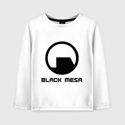 Лонгслив хлопковый детский Black Mesa: Logo, цвет: белый