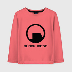 Лонгслив хлопковый детский Black Mesa: Logo, цвет: коралловый