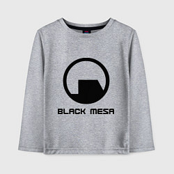 Лонгслив хлопковый детский Black Mesa: Logo, цвет: меланж