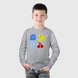 Лонгслив хлопковый детский Pac-Man Pack, цвет: меланж — фото 2