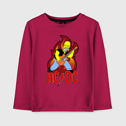 Детский лонгслив AC/DC Homer