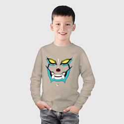 Лонгслив хлопковый детский Gurren Face, цвет: миндальный — фото 2