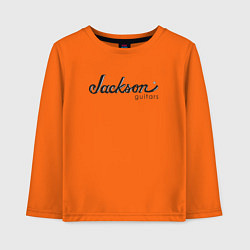 Лонгслив хлопковый детский Jackson Guitars, цвет: оранжевый