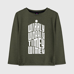 Детский лонгслив Talk Whovian To Me