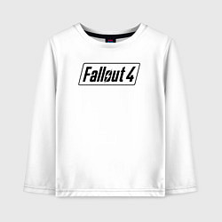 Лонгслив хлопковый детский Fallout 4, цвет: белый