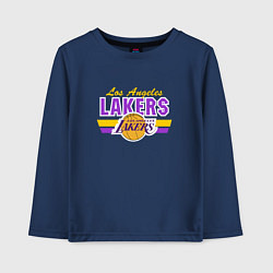 Лонгслив хлопковый детский Los Angeles Lakers, цвет: тёмно-синий
