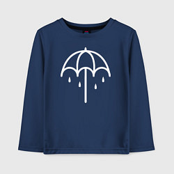 Лонгслив хлопковый детский BMTH Symbol, цвет: тёмно-синий