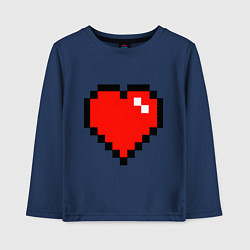 Лонгслив хлопковый детский Minecraft Lover, цвет: тёмно-синий