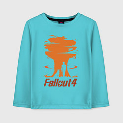 Лонгслив хлопковый детский Fallout 4: Atomic Bomb, цвет: бирюзовый