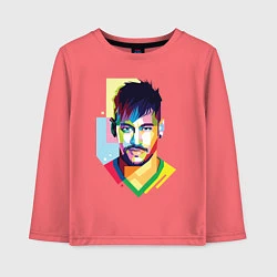 Лонгслив хлопковый детский Neymar: fun-art, цвет: коралловый