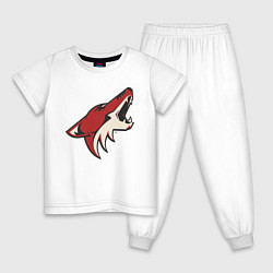 Пижама хлопковая детская Phoenix Coyotes, цвет: белый
