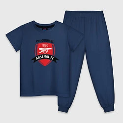 Пижама хлопковая детская FC Arsenal: The Gunners, цвет: тёмно-синий