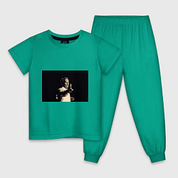 Пижама хлопковая детская Гран Торино, цвет: зеленый