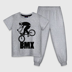 Пижама хлопковая детская BMX 3, цвет: меланж