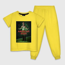 Пижама хлопковая детская American Gods: Mad Sweeney, цвет: желтый