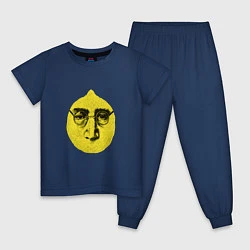Пижама хлопковая детская John Lemon, цвет: тёмно-синий