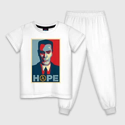 Пижама хлопковая детская G-Man Hope, цвет: белый