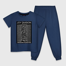 Пижама хлопковая детская Joy Division: Unknown Pleasures, цвет: тёмно-синий