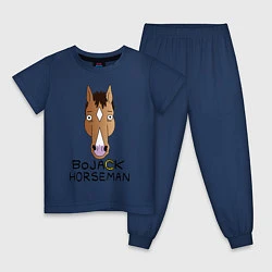 Пижама хлопковая детская BoJack Horseman, цвет: тёмно-синий