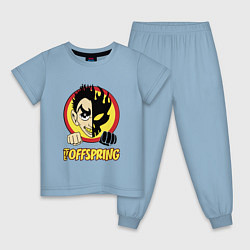 Пижама хлопковая детская The Offspring Boy, цвет: мягкое небо