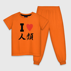Пижама хлопковая детская No Game No Life, цвет: оранжевый