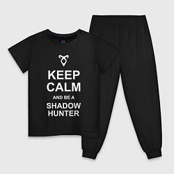 Пижама хлопковая детская Be a Shadowhunter, цвет: черный