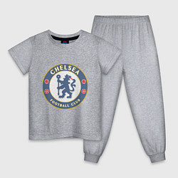 Пижама хлопковая детская Chelsea FC, цвет: меланж