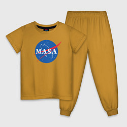 Пижама хлопковая детская NASA: Masa, цвет: горчичный
