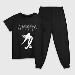 Пижама хлопковая детская Ghostemane 2 цвета черный — фото 1