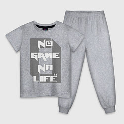 Пижама хлопковая детская No Game No Life Zero, цвет: меланж