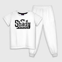 Пижама хлопковая детская Eminem Slim Shady, цвет: белый