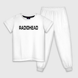Пижама хлопковая детская Radiohead, цвет: белый