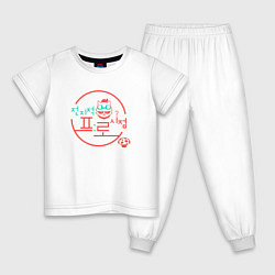 Пижама хлопковая детская Teemo LCK Korea, цвет: белый