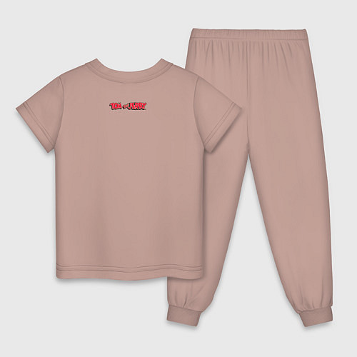 Детская пижама Том против Джерри / Пыльно-розовый – фото 2