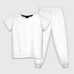 Пижама хлопковая детская Янагречке, цвет: белый