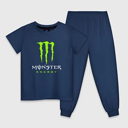 Пижама хлопковая детская MONSTER ENERGY, цвет: тёмно-синий